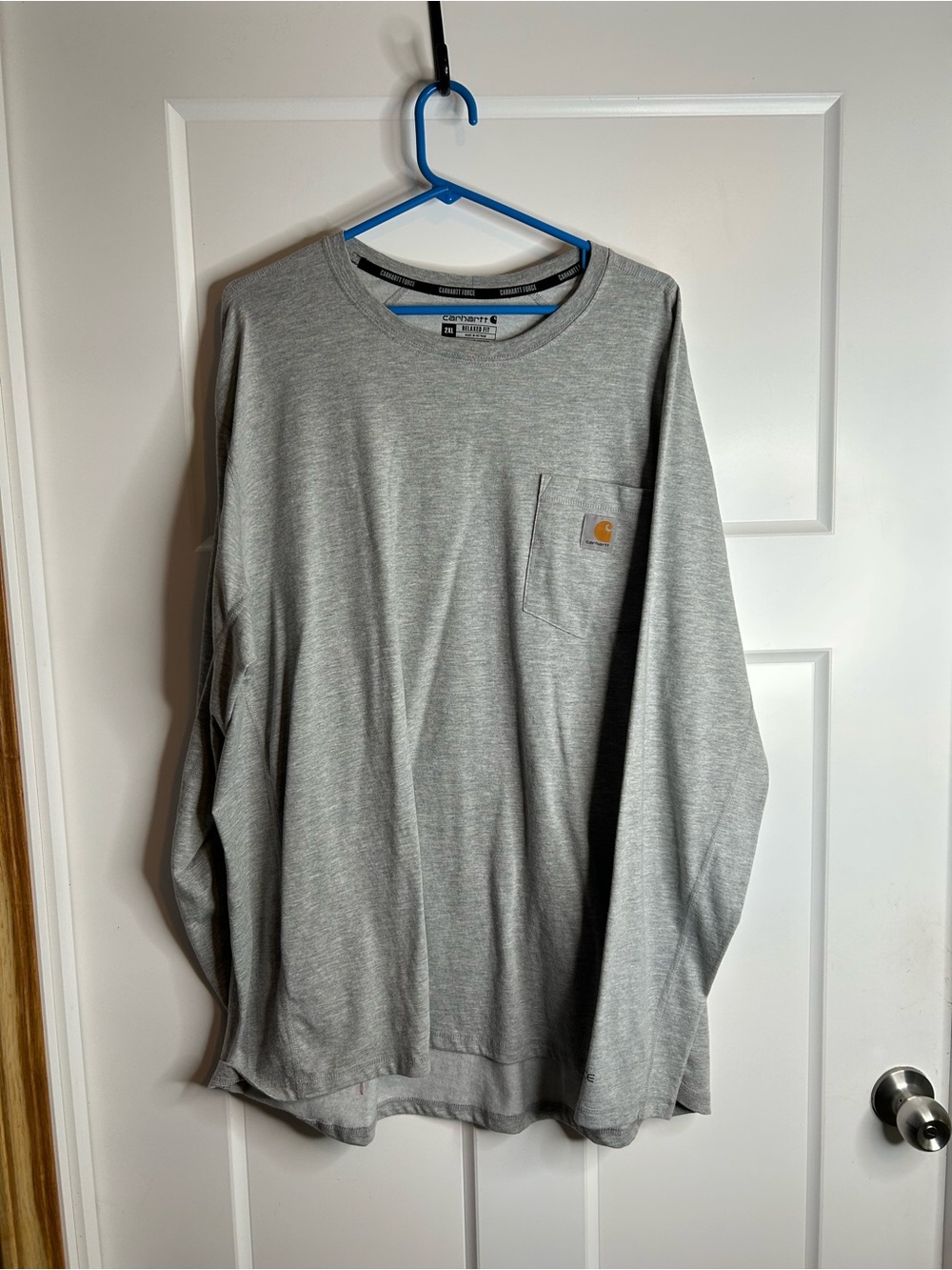 Carhartt Force Men’s 2XL Long Sleeve Tee Gray 2845